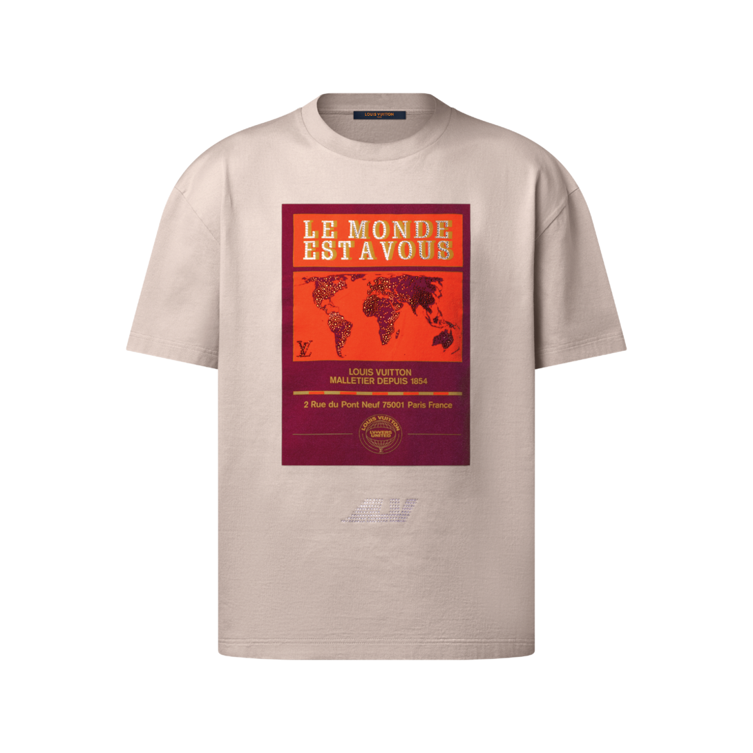 Embellished Graphic Cotton T-Shirt - Ready to Wear | LOUIS VUITTON